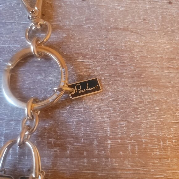 BURBERRY - Gold toned bag charm/keychain.  Brand new. Gift box included. - Picture 2 of 8